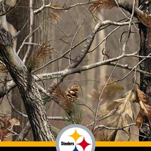 NFL Realtree Camo Pittsburgh Steelers Steam Deck Handheld Gaming Computer Skin
